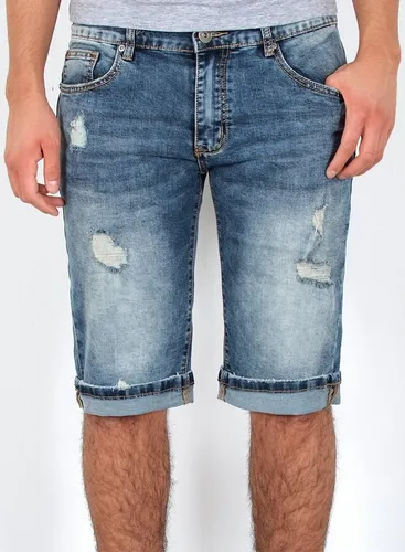 ESRA Jeansshorts A373 Herren Jeans Shorts Hose, bis Übergröße / Plussize Große Größe, Herren kurze Jeans Hose mit 5 Pocket, Herrren kurze Jeanshose mi...