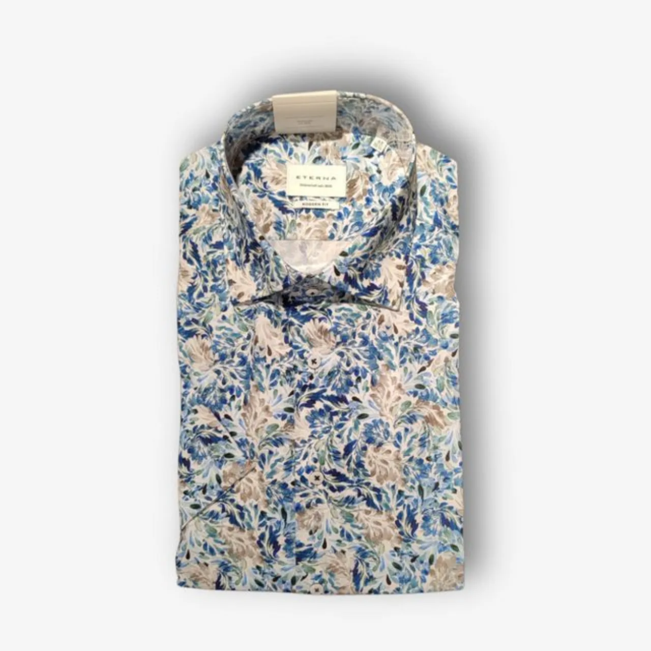 Eterna Kurzarmhemd - gemustertes Hemd - Freizeithemd - Sommerhemd - mit Print