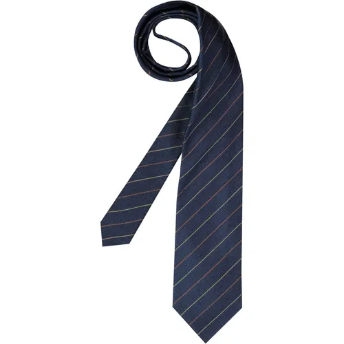 ETON Herren Krawatte blau College-Streifen