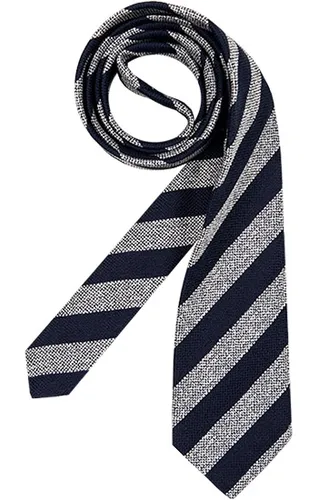 ETON Herren Krawatte blau Seide College-Streifen