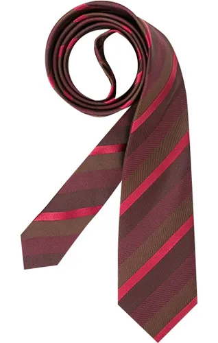 ETON Herren Krawatte rot Seide College-Streifen