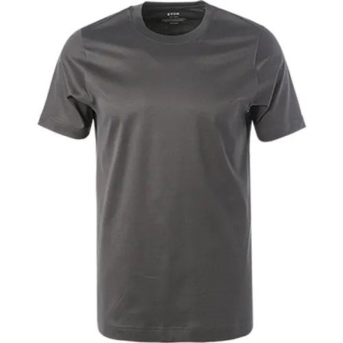 ETON Herren T-Shirt grau Baumwolle