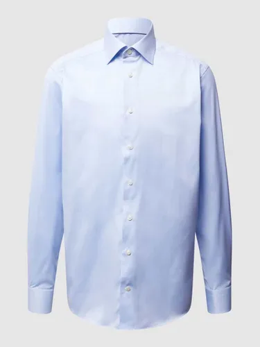Eton Regular Fit Business-Hemd aus Twill in Bleu