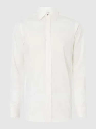 Eton Slim Fit Business-Hemd aus Baumwolle in Offwhite