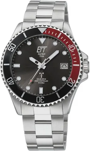 ETT Funkuhr Professional, EGS-11604-25M, Armbanduhr, Herrenuhr, Datum, Solar