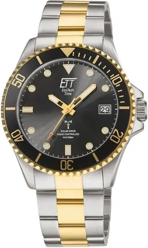 ETT Funkuhr Professional, EGS-11606-25M, Armbanduhr, Herrenuhr, Datum, Solar