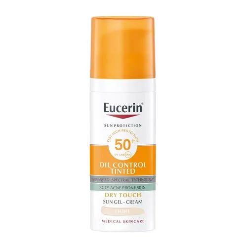 Eucerin Sun Oil Control Dry Touch Tinted Gel - Cream SPF 50+ Light