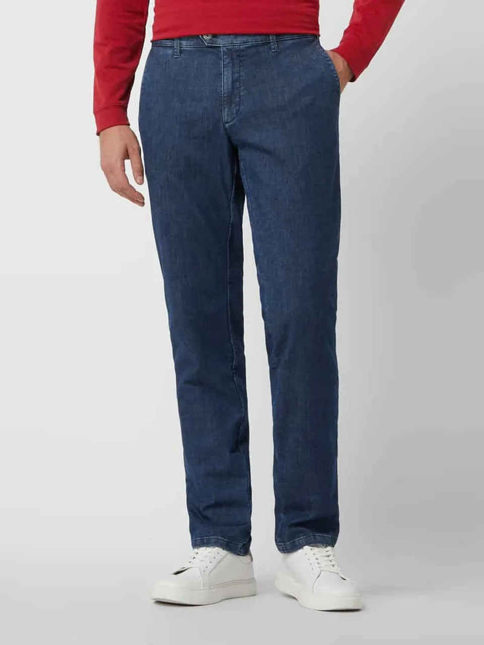 Eurex By Brax Regular Fit Jeans mit Stretch-Anteil Modell 'John' in Blau