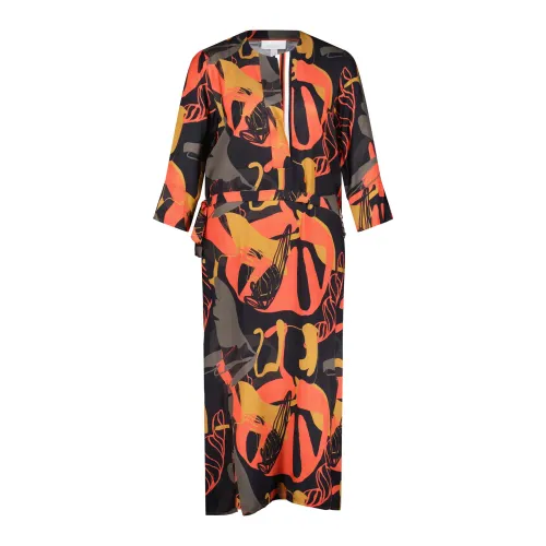 Expressives Midi-Kleid mit Farbenfrohem Muster Sportalm