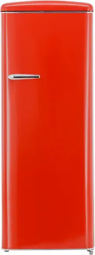 F (A bis G) EXQUISIT Kühlschrank "RKS325-V-H-160F" Kühlschränke Gr. Rechtsanschlag, rot Kühlschränke ohne Gefrierfach
