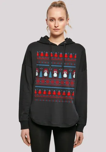 F4NT4STIC Hoodie Christmas Pinguin Muster Print