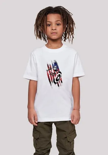 F4NT4STIC T-Shirt T-Shirt 'Marvel Avengers Captain America Streaks' Unisex Kinder,Premium Merch,Jungen,Mädchen,Logo Print