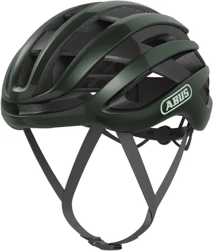 Fahrradhelm ABUS "AIRBREAKER" Helme Gr. L Kopfumfang: 59 cm - 61 cm, grün (moss green) Fahrradhelme für Erwachsene