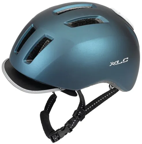 Fahrradhelm XLC "BH-C24" Helme Gr. L/XL Kopfumfang: 58 cm - 61 cm, blau (blau metallic) Fahrradhelme für Erwachsene