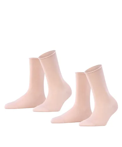 FALKE Damen Socken Happy 2-Pack W SO Baumwolle einfarbig 2