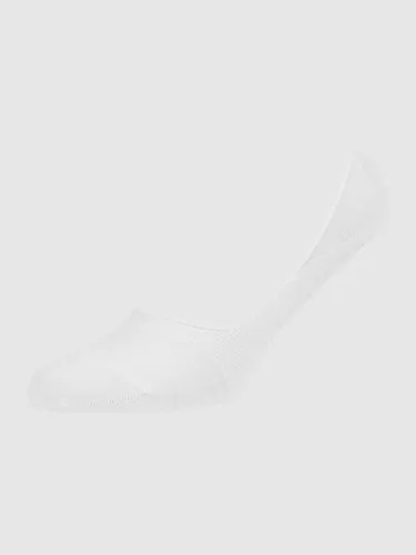 Falke Füßlinge mit Label-Detail Modell 'Step Medium Cut' in Weiss