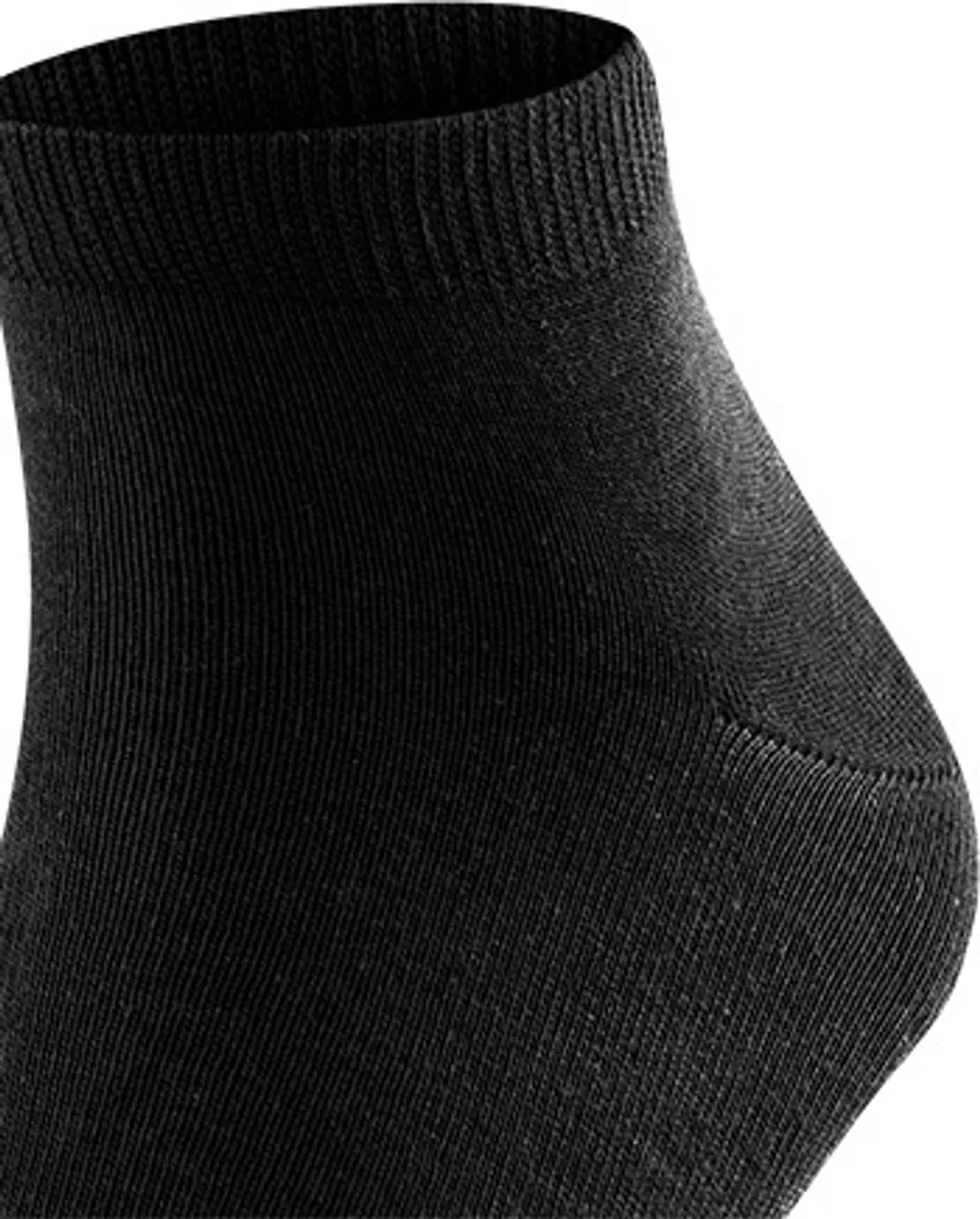 Falke Herren Socken schwarz Baumwolle unifarben