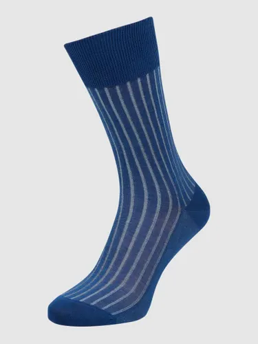 Falke Socken aus reiner Baumwolle Modell 'Shadow' in Blau