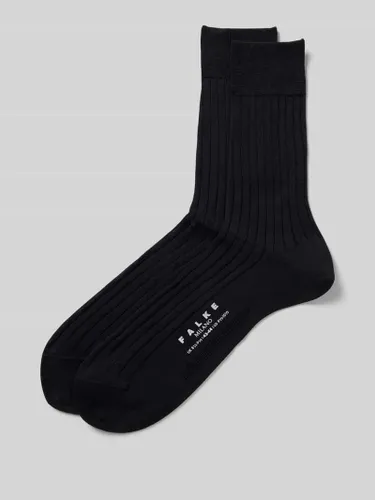 Falke Socken mit Label-Print Modell 'MILANO' in Black