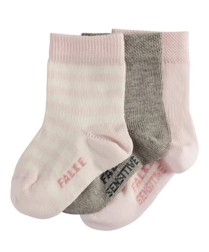FALKE Unisex Baby Girl Mixed Uni-Stripes 3-Pack B SO Socken