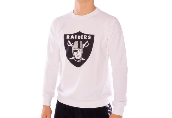Fanatics Sweater Sweatpulli Fanatics NFL Las Vegas Raider, G L "Oakland Raiders" Logo-Print auf der Vorderseite