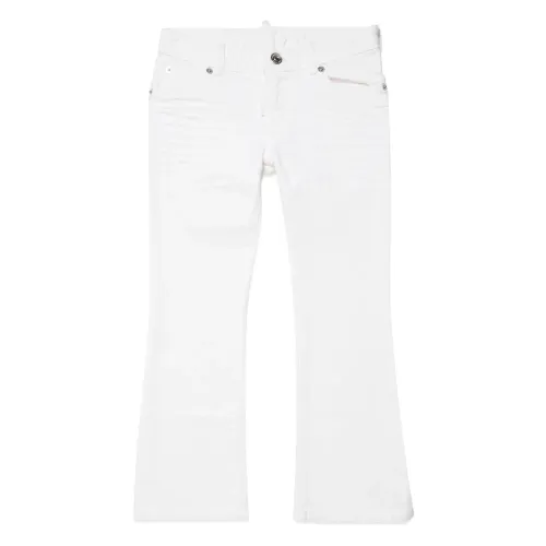 Farbige Boyfriend Jeans mit ausgestelltem Bein Dsquared2