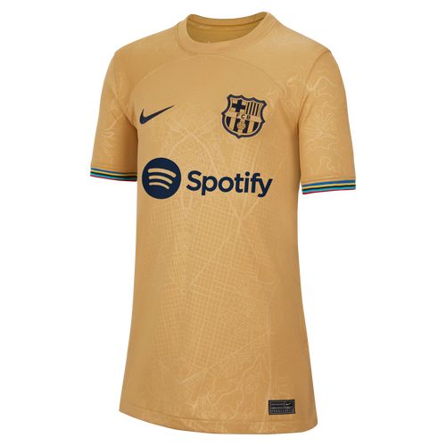 FC Barcelona 2022/23 Stadium Away Nike Dri-FIT Fußballtrikot für ältere Kinder - Braun