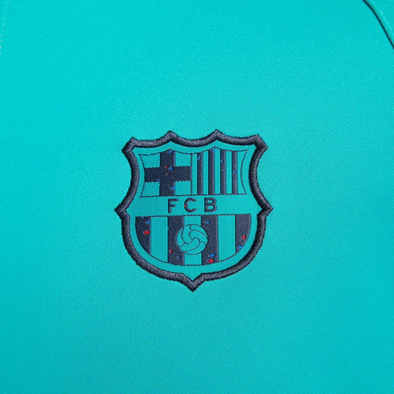 FC Barcelona Academy Pro Third Nike Strick-Fußballjacke für Herren - Grün