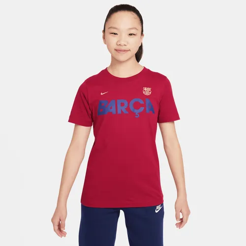 FC Barcelona Mercurial Nike Fußball-T-Shirt für ältere Kinder - Rot