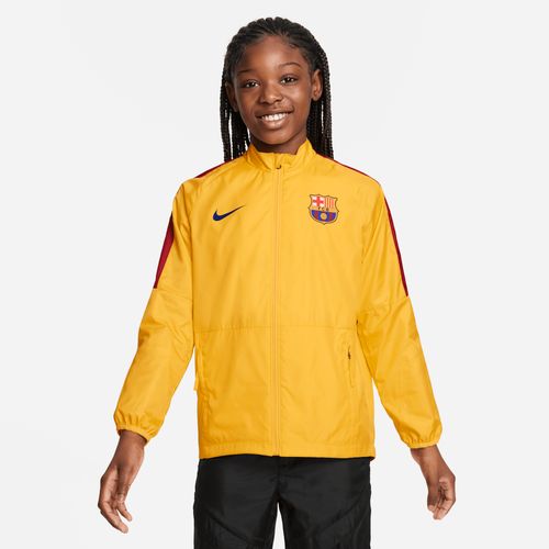 FC Barcelona Repel Academy AWF Fußballjacke für ältere Kinder - Gelb