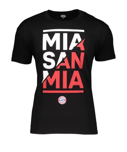 FC Bayern München Mia San Mia T-Shirt Schwarz
