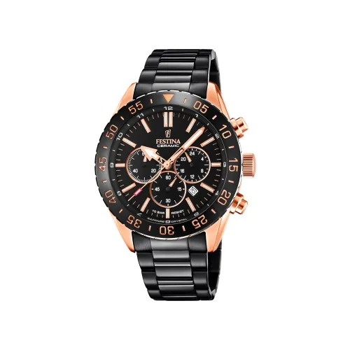 Festina F20535/1 Men\'s Black Automatic Skeleton Watch - Preise vergleichen