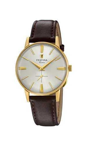 Festina Herren Analog Quarz Uhr mit Leder Armband F20249/1