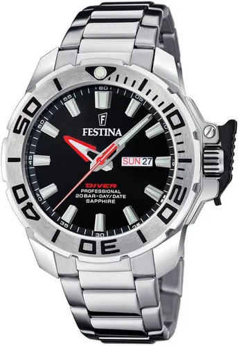 Festina Quarzuhr Diver Collection, F20665/4, (Set, 2-tlg., mit Wechselband), Armbanduhr, Herrenuhr, ideal auch als Geschenk