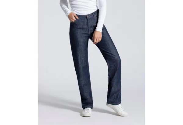 Feuervogl High-waist-Jeans fv-Fin:na, Straight Cut, High Waist, Damenjeans 5-Pocket-Style, High Waist, Straight Cut