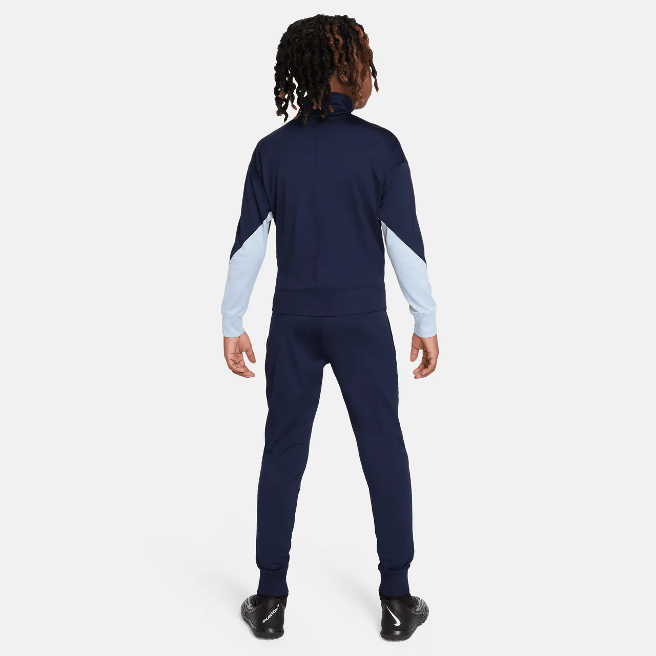 FFF Strike Nike Dri-FIT Fußball-Trainingsanzug aus Strickmaterial für ältere Kinder - Blau