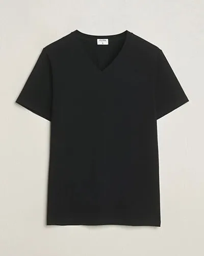 Filippa K Organic Cotton V-Neck T-Shirt Black