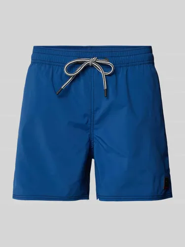 FIRE + ICE Shorts mit Label-Detail Modell 'NELSON' in Blau