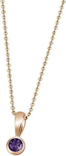 Firetti Kette mit Anhänger Schmuck Geschenk Gold 375 Gold 585 Halsschmuck Halskette Solitär, mit unterschiedlichen Edelsteinen