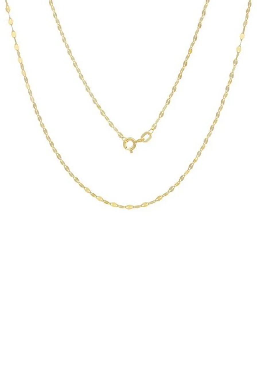 Firetti Kette ohne Anhänger Schmuck Geschenk Gold 750 Halsschmuck Halskette Goldkette Plättchen