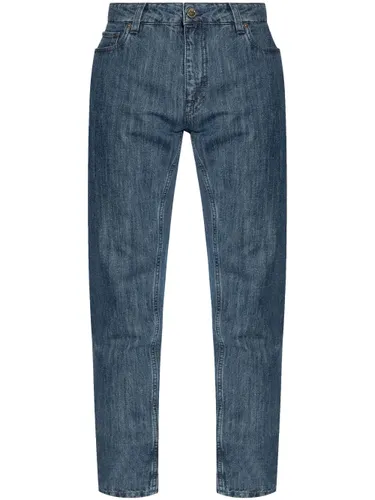 five-pocket straight jeans
