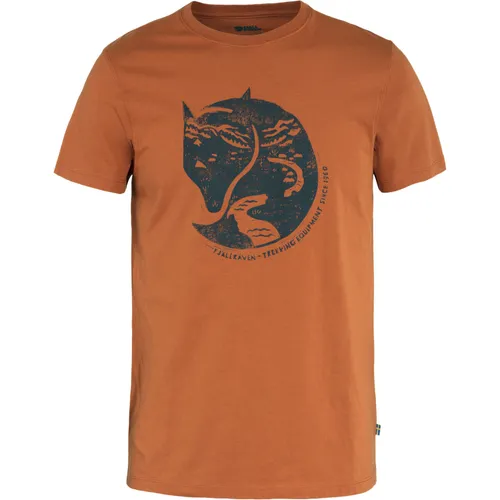Fjällräven Arctic Fox T-Shirt M Herren Kurzarm-Shirt braun