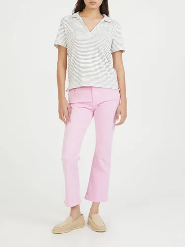 Flared-Leg Jeans 'Jodi Crop' Pink