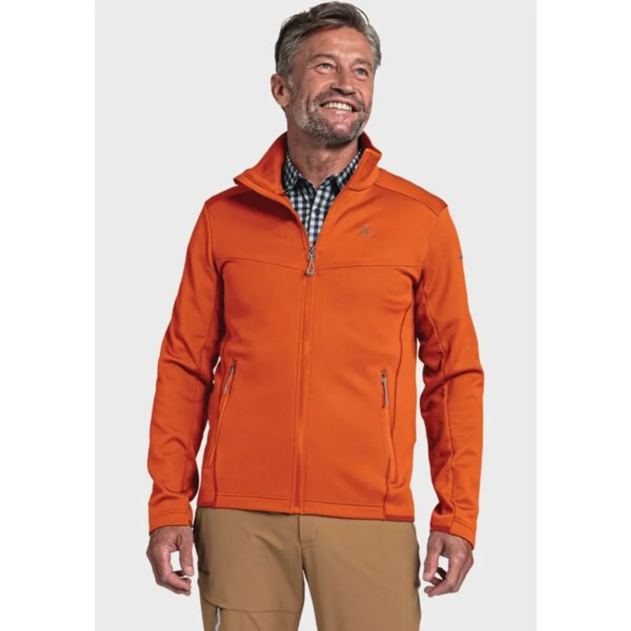 Fleecejacke SCHÖFFEL "Fleece Jacket Bleckwand M" Gr. 54, orange (5480, orange) Herren Jacken Outdoorjacken