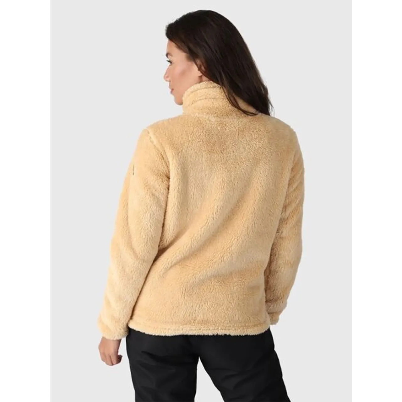 Fleecepullover BRUNOTTI Gr. L (40), beige (canvas) Damen Sweatshirts -jacken