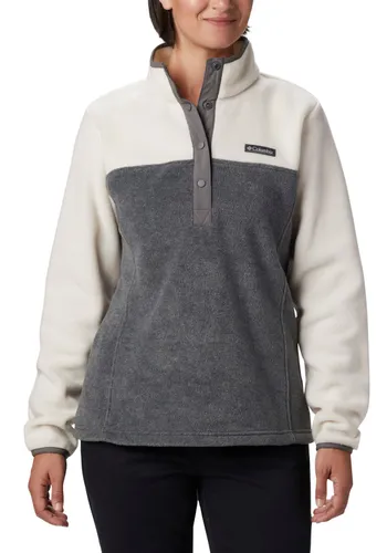 Fleecepullover COLUMBIA "Benton Springs™ 1/2 Snap Pullover" Gr. XL (46/48), grau Damen Sweatshirts