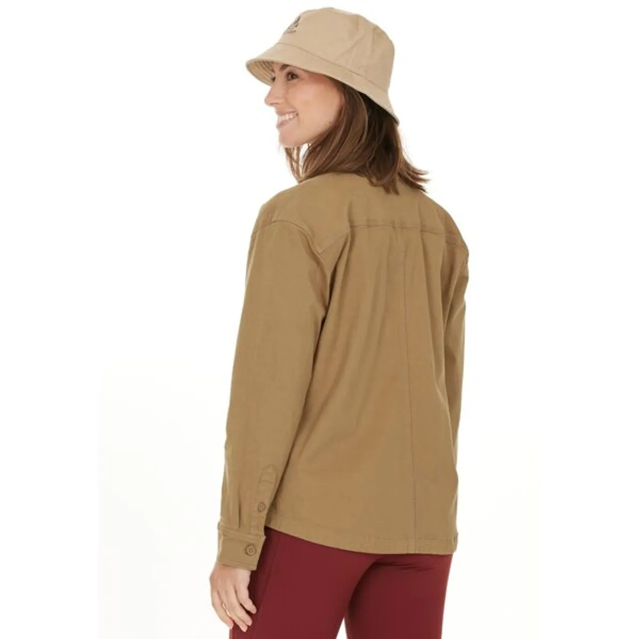 Fleeceshirt WHISTLER "Fallon" Gr. 42, braun (hellbraun) Damen Shirts Sweatshirts