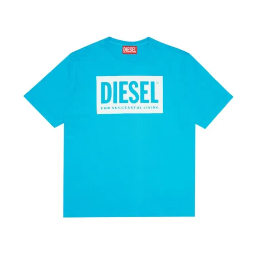 Fluoreszierendes Logo T-Shirt Diesel
