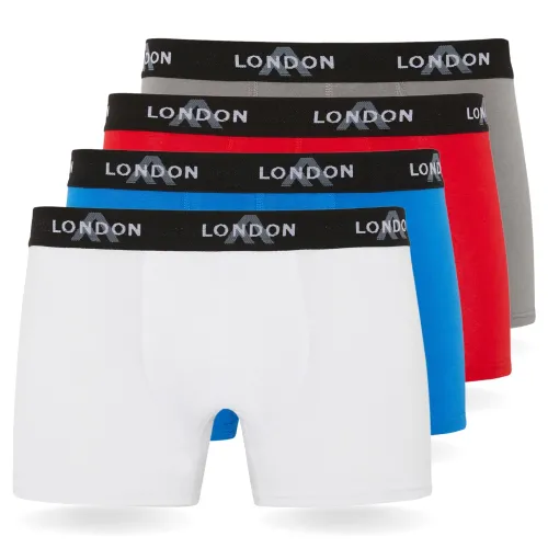 FM London (4/8er-Pack) Herren-Boxershorts mit elastischem