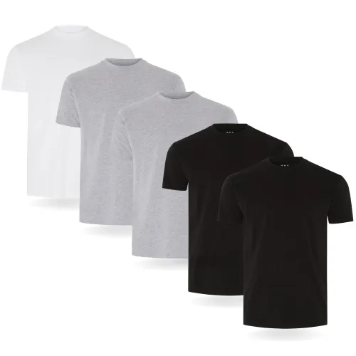 FM London Herren-T-Shirt (3/5er-Pack) - Hochwertige